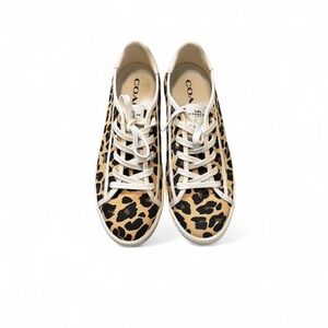 Coach Leopard‎ Print Low Top Sneakers